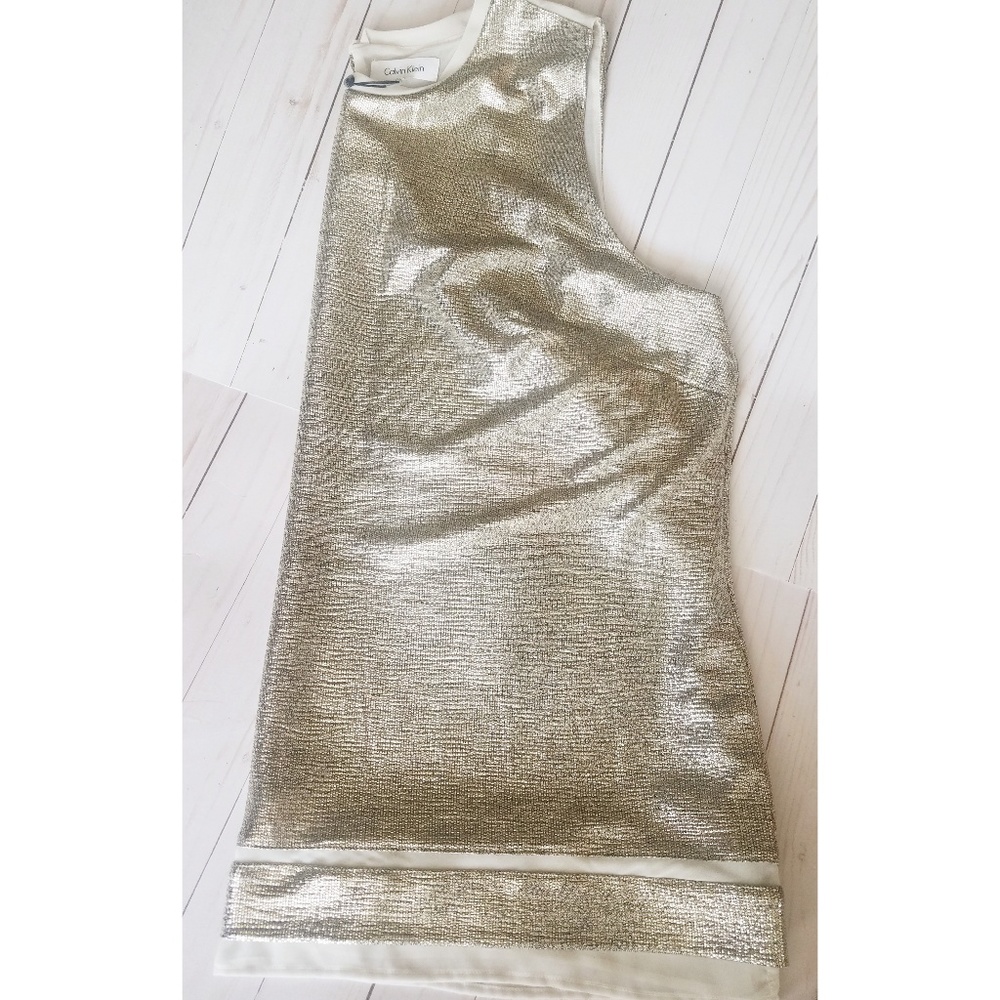 NWT Gold Calvin Klein Tank Top